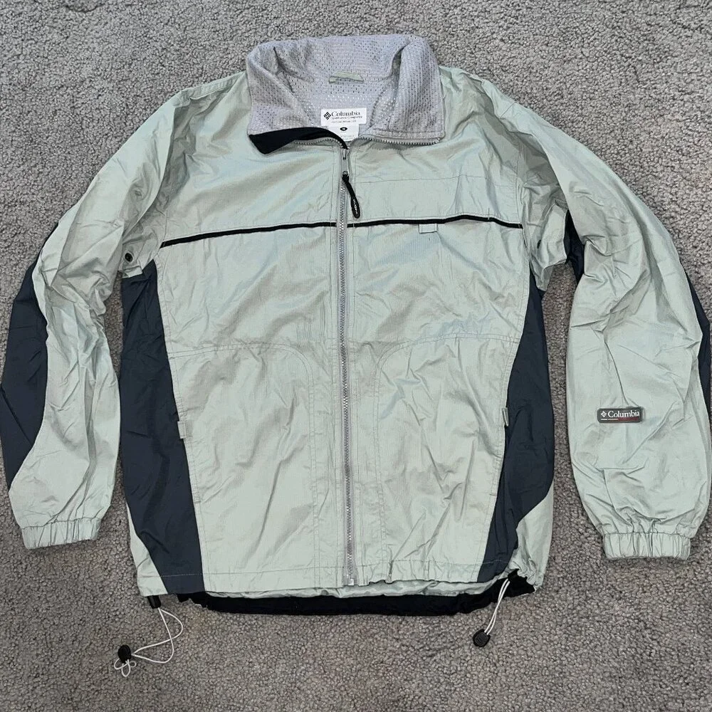 Columbia Sportswear Company Men's Packable Jacket Sz M Greenish/Black - EUC